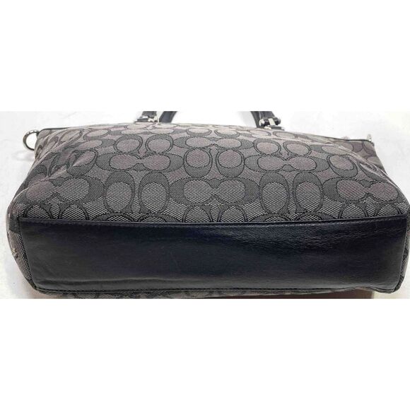 Coach Gray Textile Double Handle Handbag B1781-58875 - Picture 5 of 6